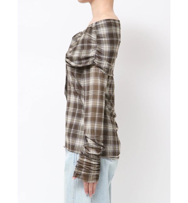 LAGUNAMOON「オフショルチュールタイブラウス」|Tシャツ・カットソー|