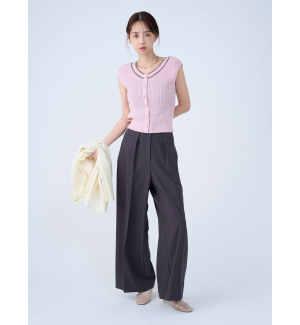 LAGUNAMOON「2WAYメランジベストニットプルオーバー」|ニット・セーター|