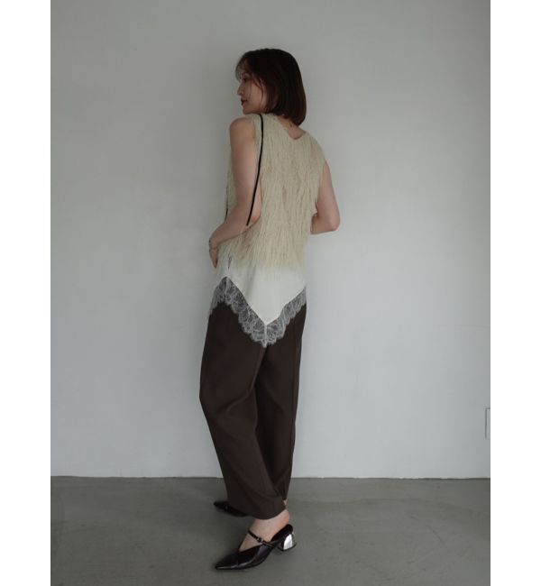 LAGUNAMOON「アシンメトリーレースサテンキャミソール」|キャミソール|