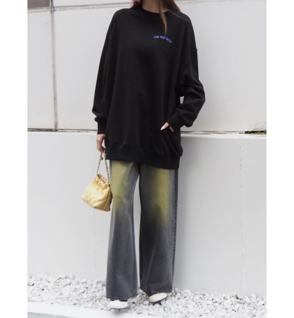 EVRIS「カラールーズワイドデニムパンツ」|デニム|