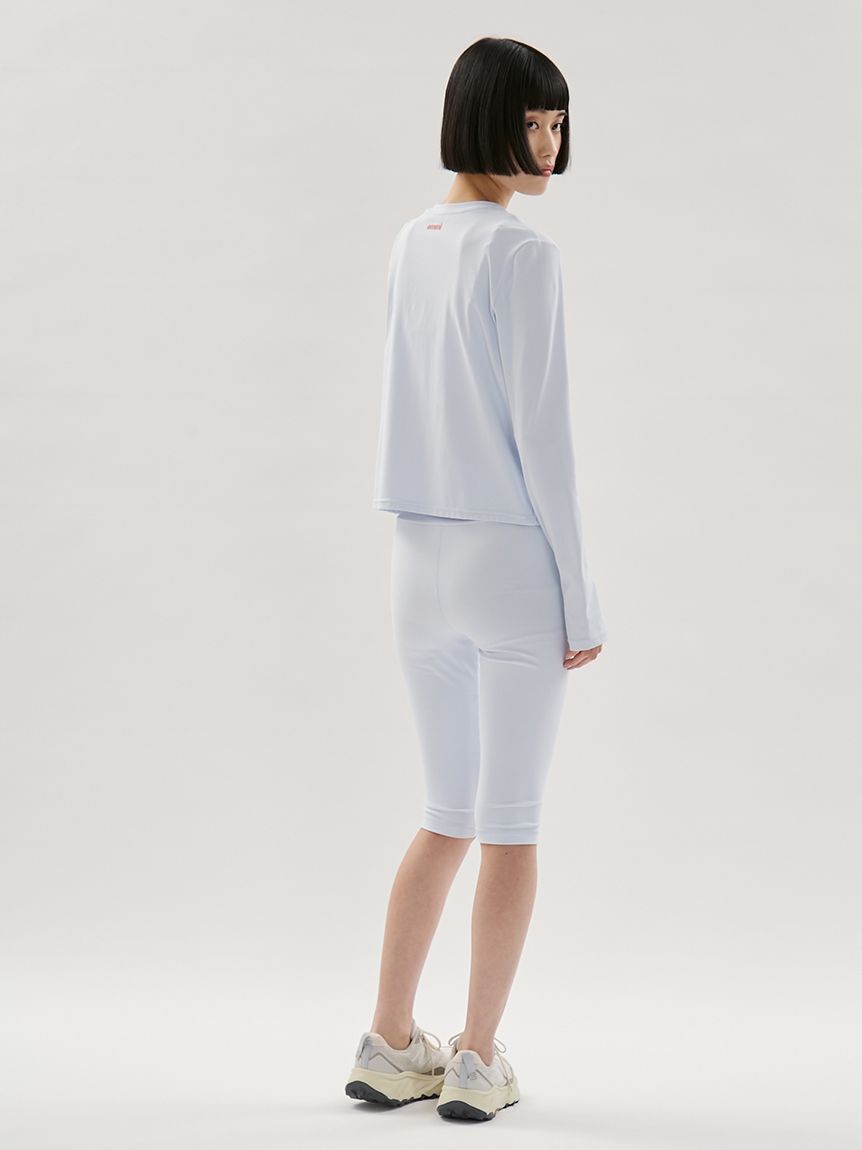 emmi yoga「【Sustainaretch】ジップアップトップス/UVカット/接触冷感」|Tシャツ・カットソー|