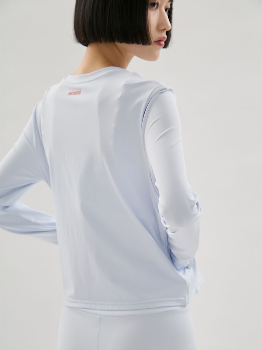 emmi yoga「【Sustainaretch】ジップアップトップス/UVカット/接触冷感」|Tシャツ・カットソー|