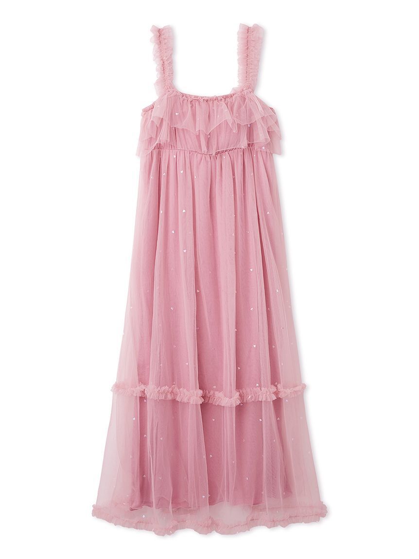 gelato pique「ハート柄チュールカップインワンピース」|ルームウェア|