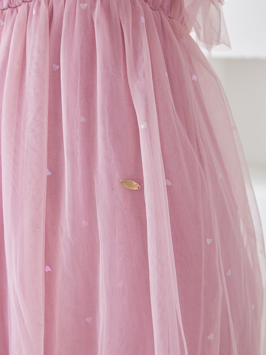 gelato pique「ハート柄チュールカップインワンピース」|ルームウェア|