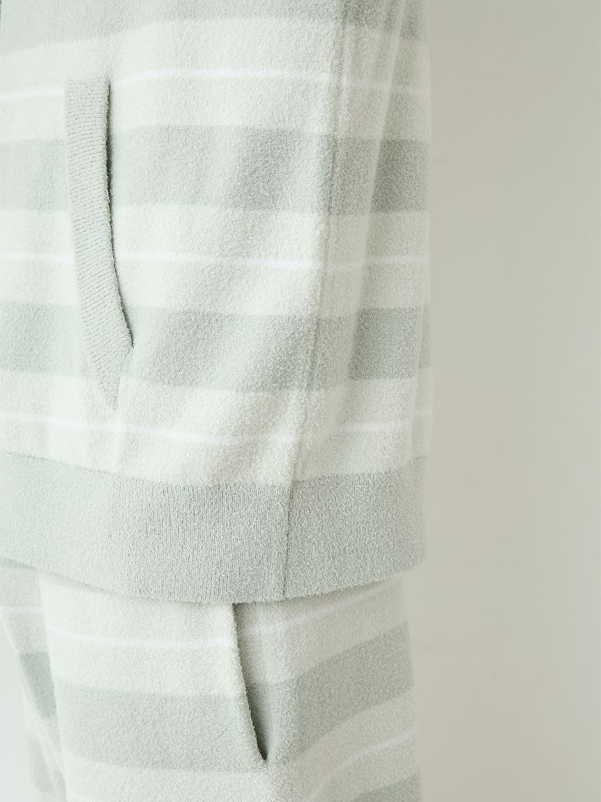 GELATO PIQUE HOMME「【HOMME】【接触冷感】スムーズィーliteクールランダムボーダーパーカ」|パーカー|