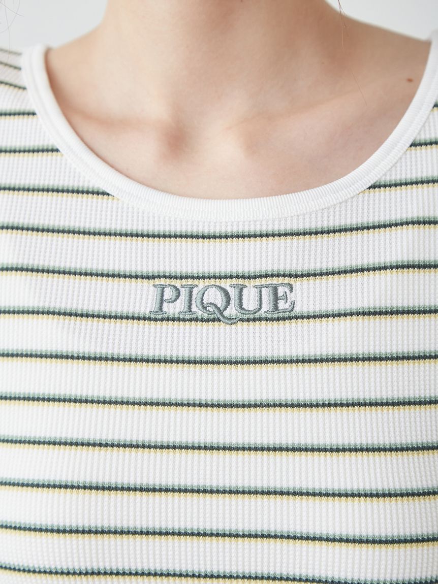gelato pique「ワッフルボーダーTシャツ」|ルームウェア|