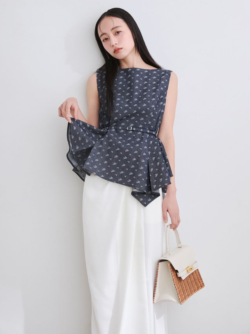 FRAY I.D「【BAGMATI】ラタンレザートップハンドルバッグ」|ハンドバッグ|