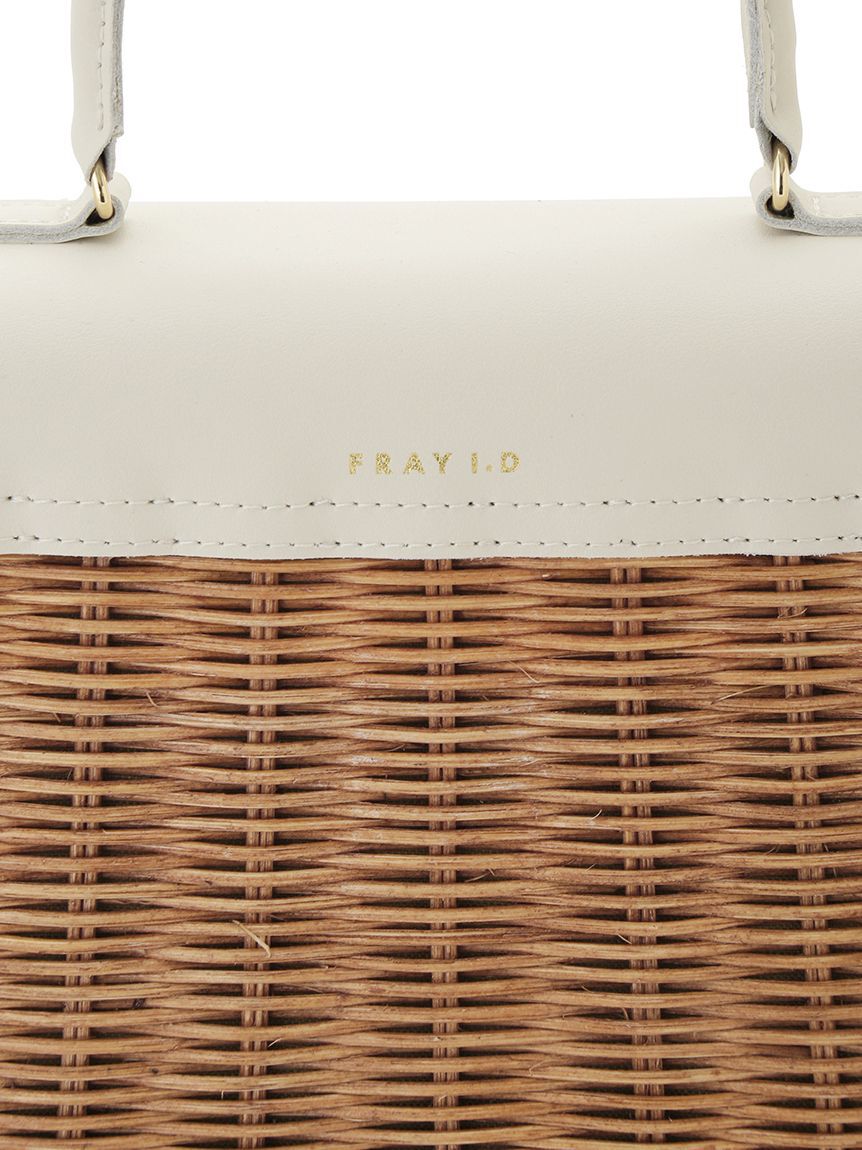 FRAY I.D「【BAGMATI】ラタンレザートップハンドルバッグ」|ハンドバッグ|