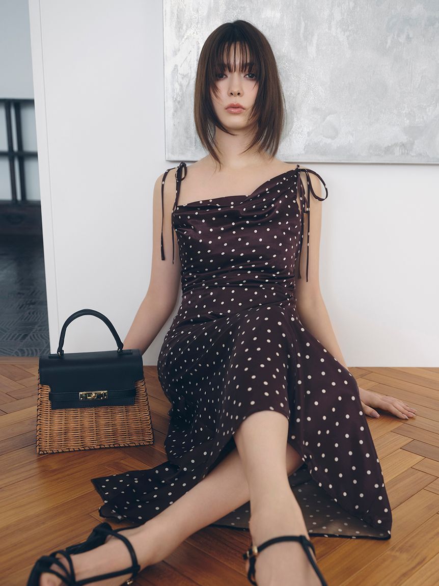 FRAY I.D「【BAGMATI】ラタンレザートップハンドルバッグ」|ハンドバッグ|