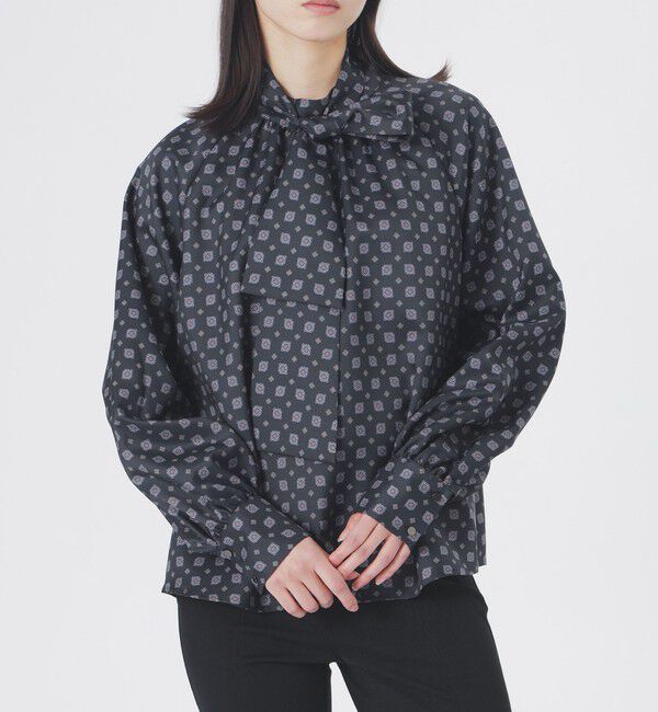  「ジオメトリックリボンブラウス」|シャツ・ブラウス|