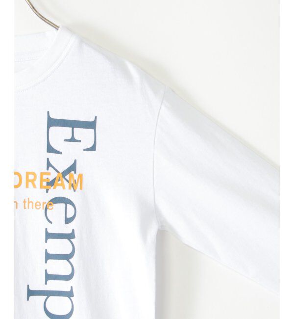 ikka kids「縦ロゴプリントロングTシャツ（120~160cm）」|Tシャツ・カットソー|