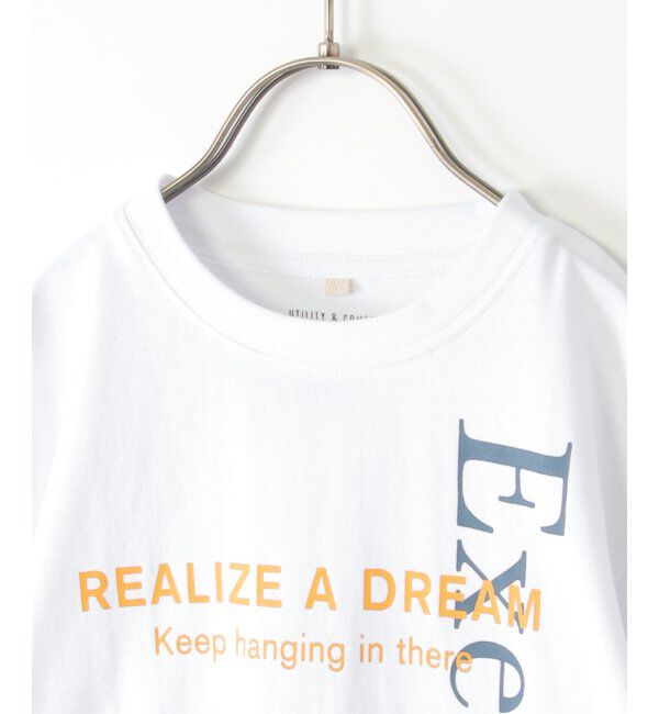 ikka kids「縦ロゴプリントロングTシャツ（120~160cm）」|Tシャツ・カットソー|