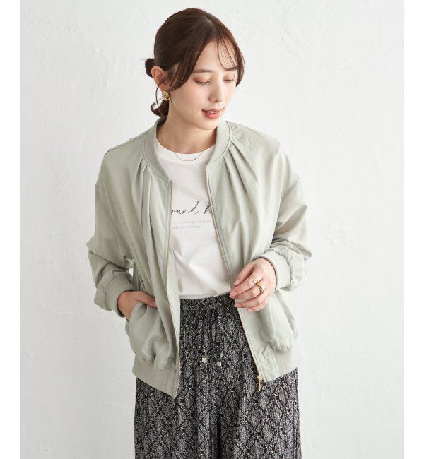 ikka「【雑誌InRed5月号掲載】シアーリブブルゾン」|ブルゾン・スタジャン|