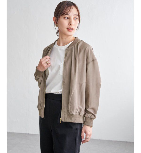 ikka「【雑誌InRed5月号掲載】シアーリブブルゾン」|ブルゾン・スタジャン|