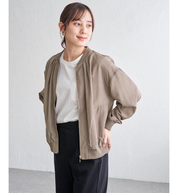 ikka「【雑誌InRed5月号掲載】シアーリブブルゾン」|ブルゾン・スタジャン|