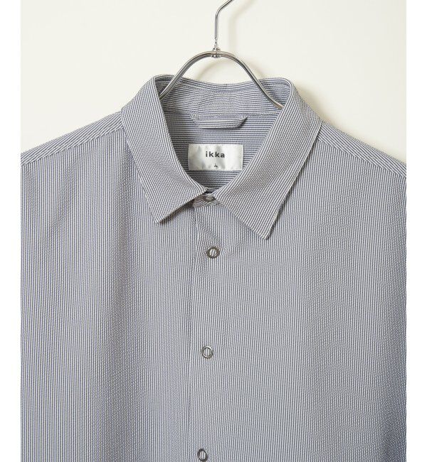 ikka「イージーケア半袖シャウター」|ブルゾン・スタジャン|