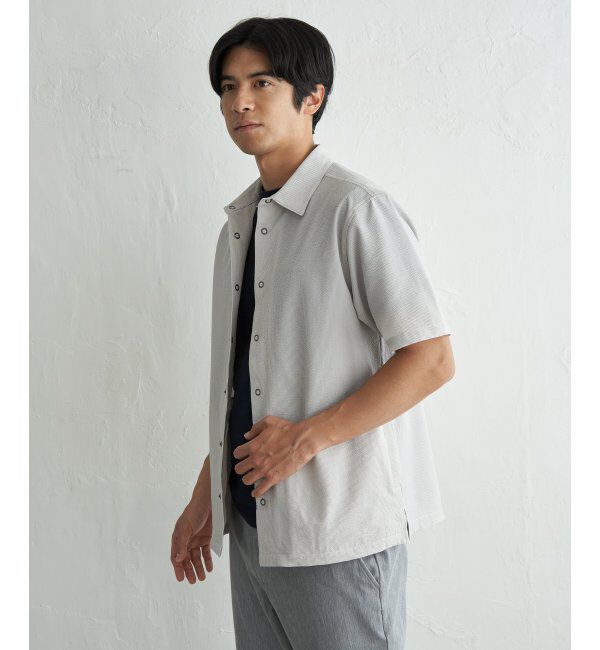 ikka「イージーケア半袖シャウター」|ブルゾン・スタジャン|