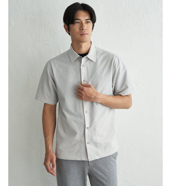 ikka「イージーケア半袖シャウター」|ブルゾン・スタジャン|