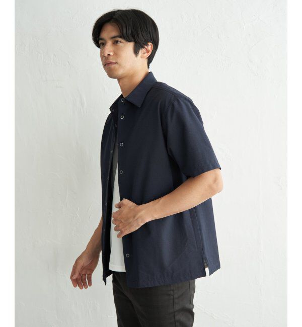 ikka「イージーケア半袖シャウター」|ブルゾン・スタジャン|