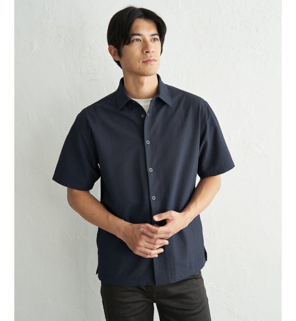 ikka「イージーケア半袖シャウター」|ブルゾン・スタジャン|