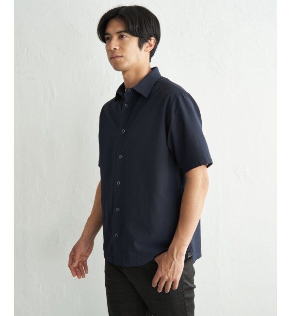 ikka「イージーケア半袖シャウター」|ブルゾン・スタジャン|