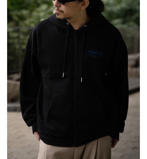 VENCE share style「THRASHER スラッシャー ジップパーカー」|カーディガン|