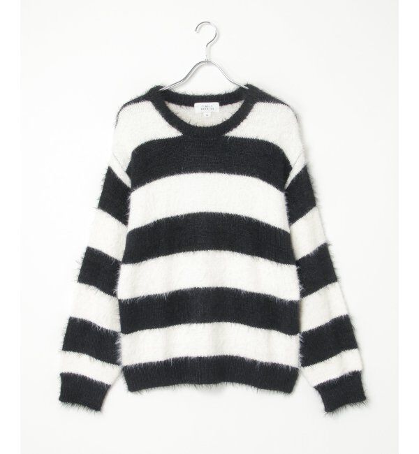 VENCE share style「ボーダーシャギークルーネックニット」|その他|