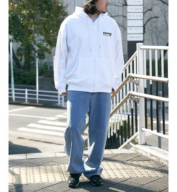 VENCE share style「THRASHER スラッシャー ジップパーカー」|カーディガン|