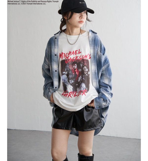VENCE share style「Michael Jackson マイケル・ジャクソン ThrillerプリントTee」|Tシャツ・カットソー|
