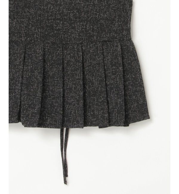 VENCE share style「サマーツイードプリーツキャミソール」|シャツ・ブラウス|