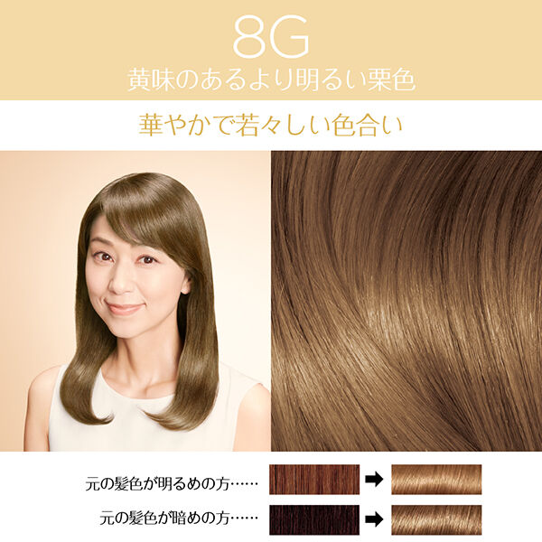  「ロレアル パリ エクセランス R クリームタイプ 8G  黄味のあるより明るい栗色/ゴールドブラウン 本体」|ヘアスタイリング|