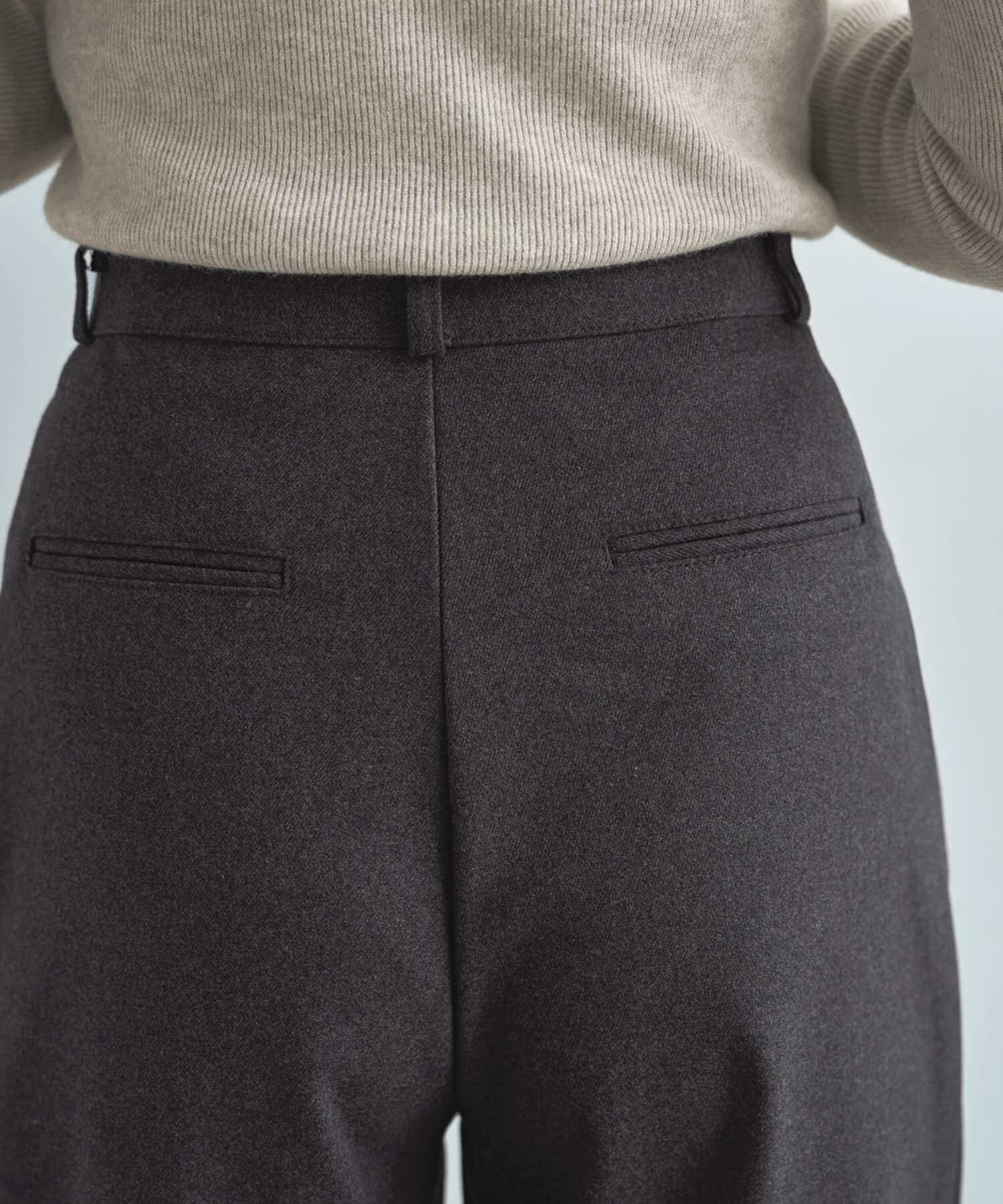 STYLE DELI「ウール調MIXタックワイドパンツ」|その他|