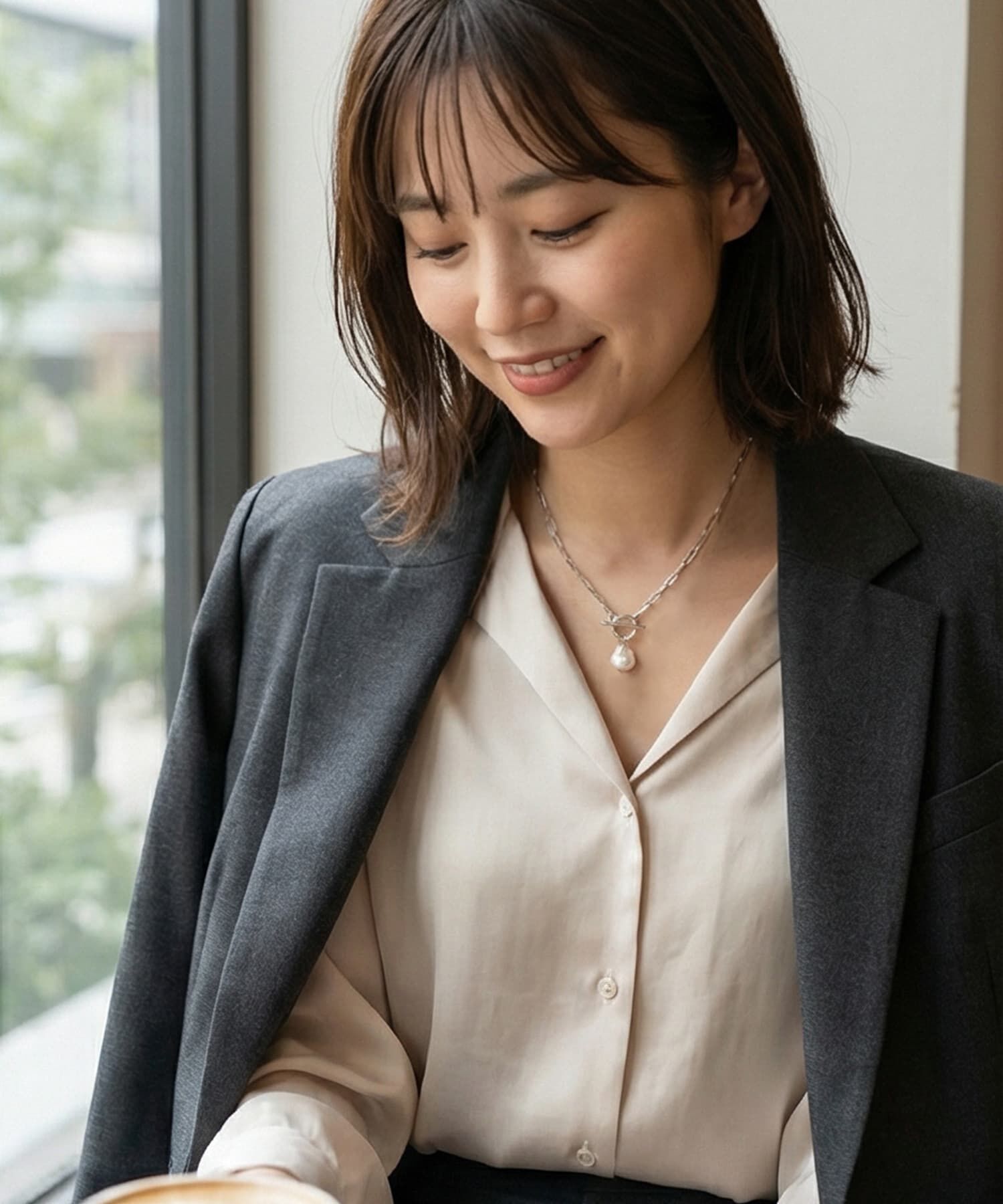 STYLE DELI「【DELI by】バロックパール・ミニマルチェーンネックレス」|ネックレス|