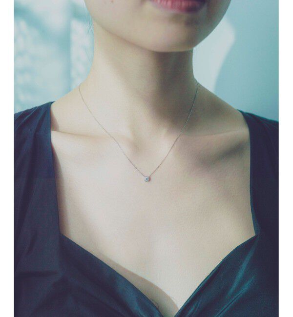 ete「PT900/850 ダイヤモンド 0.2ct ネックレス「ブライト」」|ネックレス|