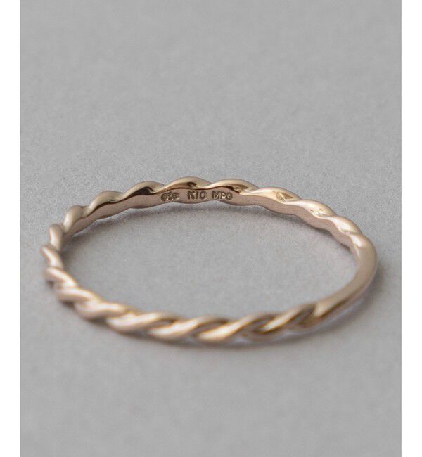 ete「[レイヤード] K10MPG ツイスト リング」|リング|