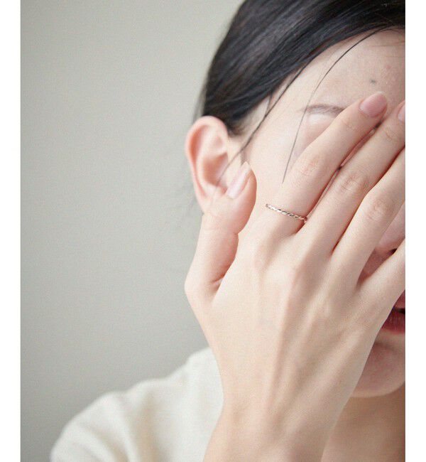 ete「[レイヤード] K10MPG ツイスト リング」|リング|