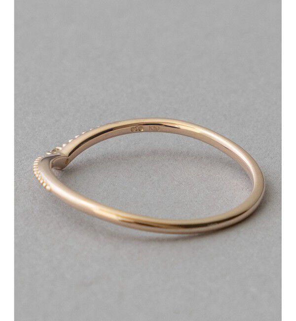 ete「[レイヤード] K10YG ダイヤモンド リング」|リング|