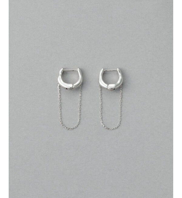 ete「ドレープ ハグピアス」|ピアス|プラチナム