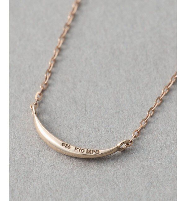 ete「[レイヤード] K10MPG クレセントムーン ネックレス」|ネックレス|