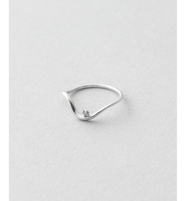 Jouete「K10WG ピンキーリング ダイヤモンド」|リング|