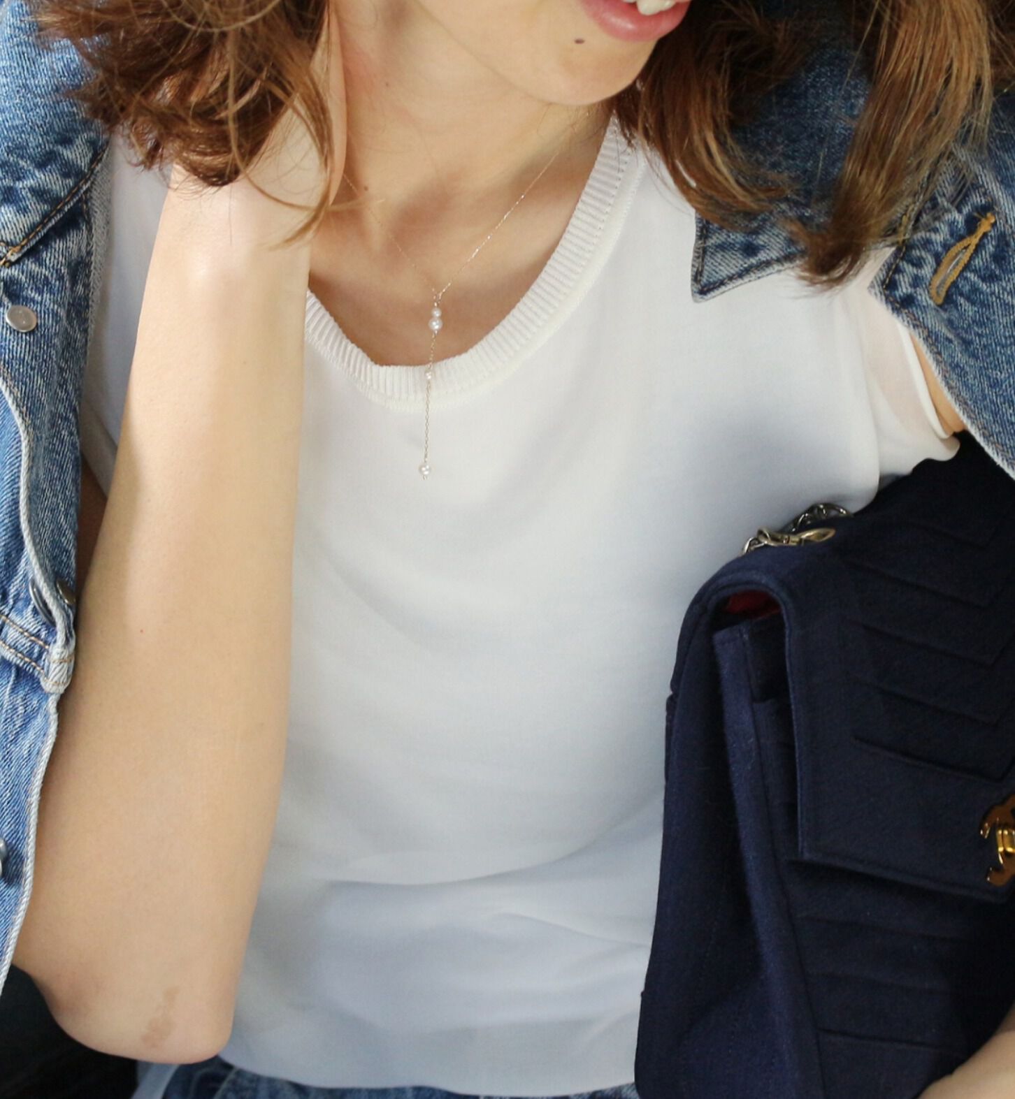  「パール Y ネックレス | K10YG」|ネックレス|