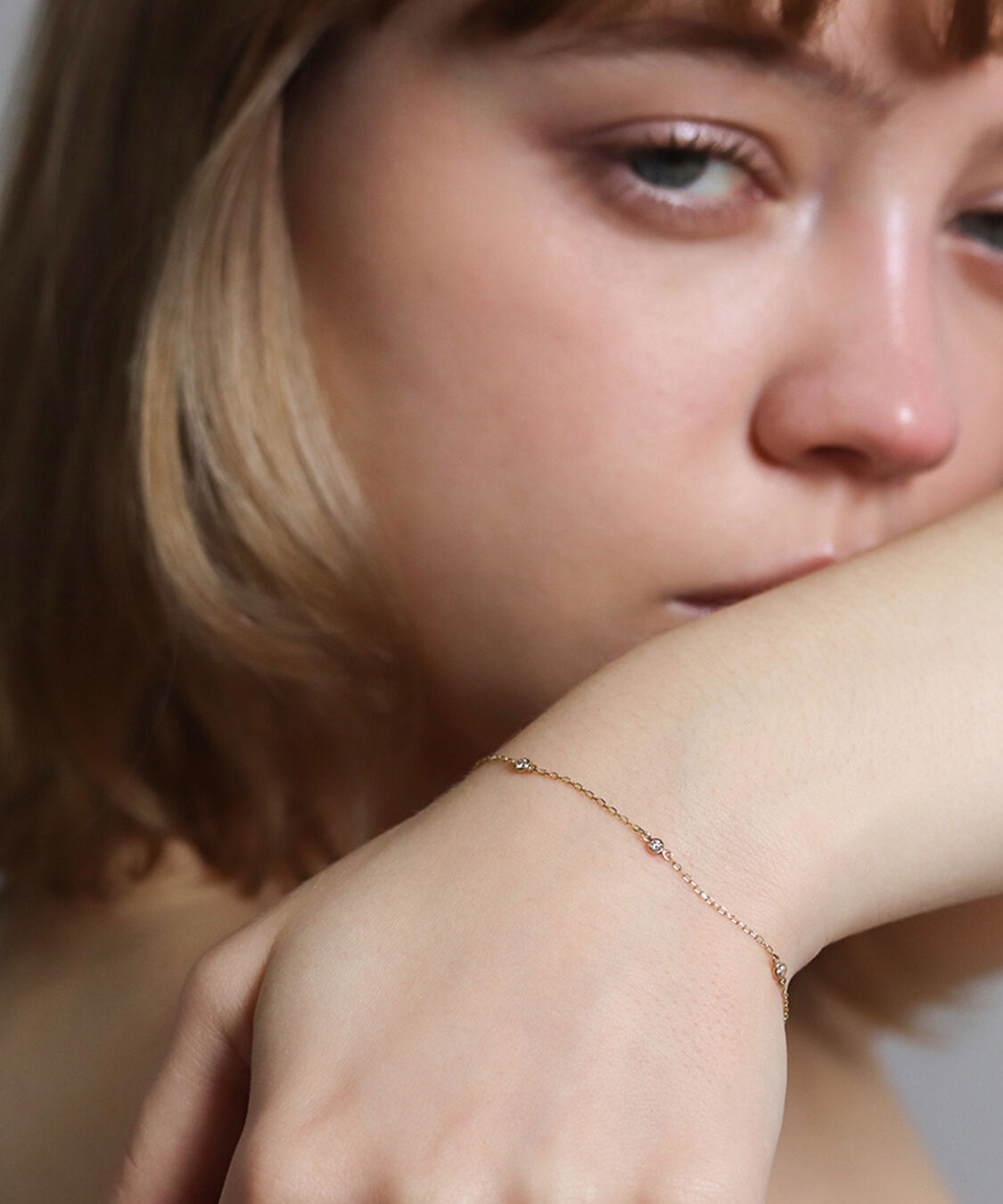  「ダイヤモンド ブレスレット | K10YG」|ブレスレット・バングル|