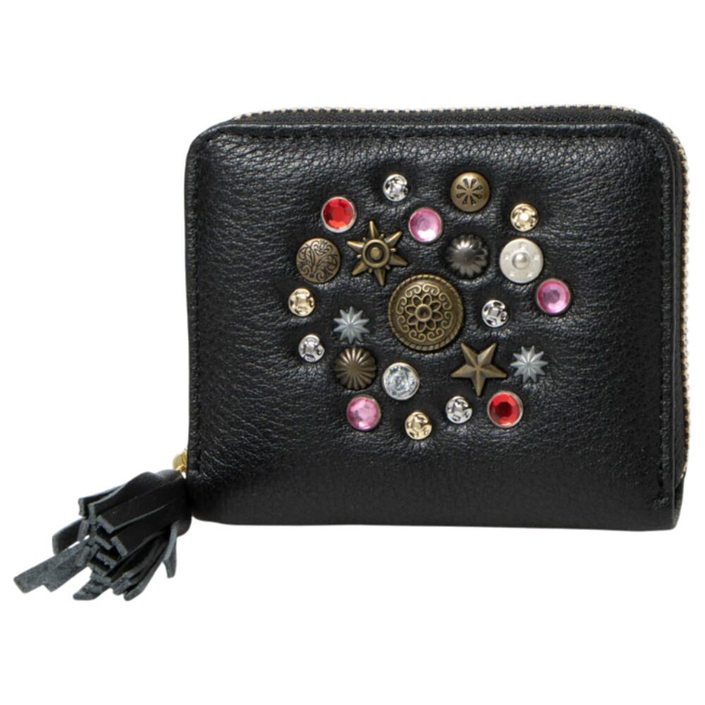 BACKYARD FAMILY「perche ペルケ ミニ財布 レディース 通販 コインケース お財布 ミニウォレット 小銭入れ」|その他|ブラック1