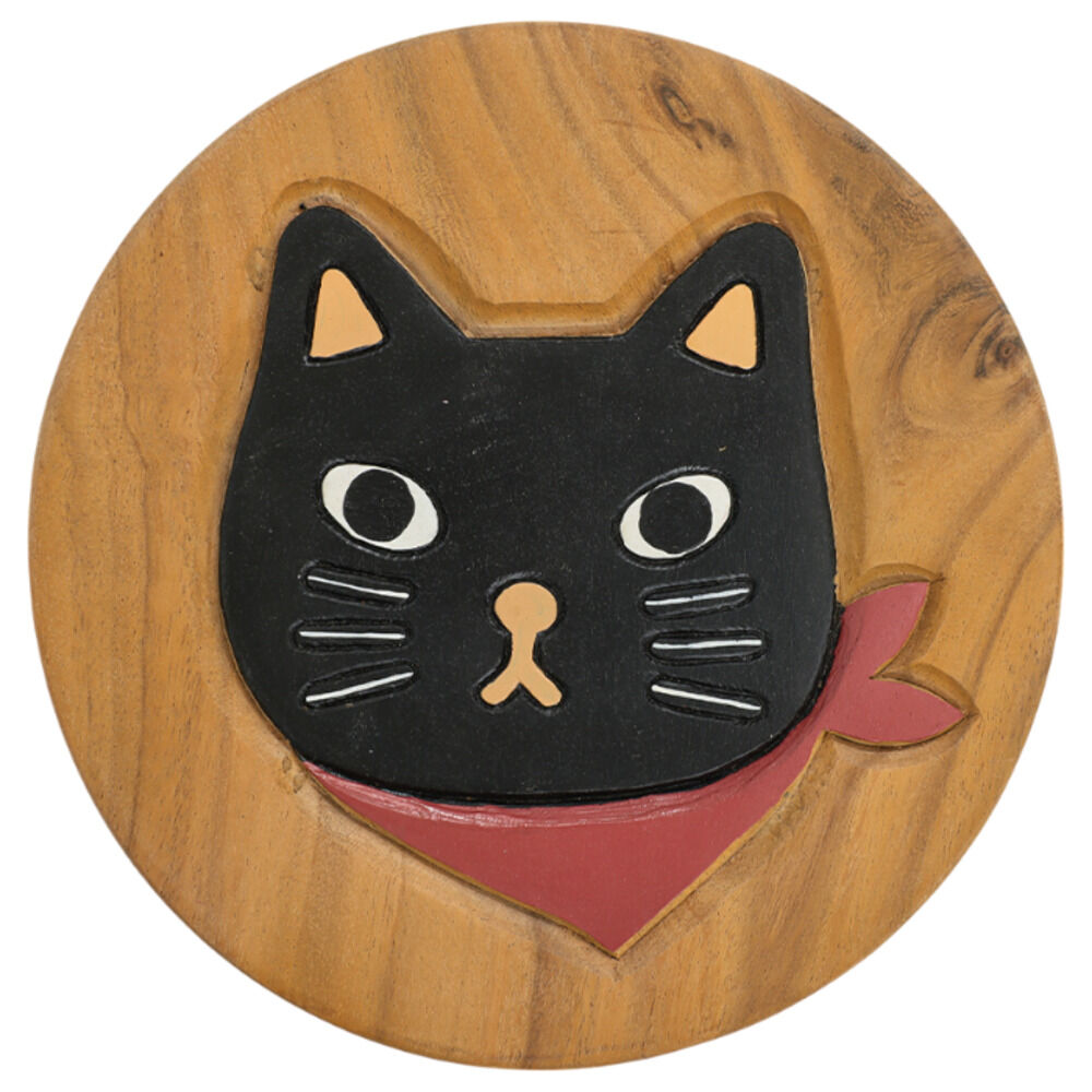 BACKYARD FAMILY「ウッド スツール かわいい ラウンド 通販 ウッドスツール ミニスツール 椅子 チェア いす 腰掛」|その他|ブラック1