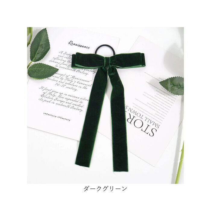 BACKYARD FAMILY「ヘアリボン 通販 ロングリボン リボン ベロアリボン ベロア ヘアゴム ヘアアクセサリー 髪飾り」|その他|