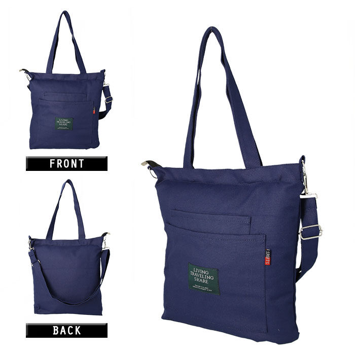 BACKYARD FAMILY「キャンバス 2way トートバッグ ファスナー付き レディース 通販 ショルダーバッグ 布」|トートバッグ|