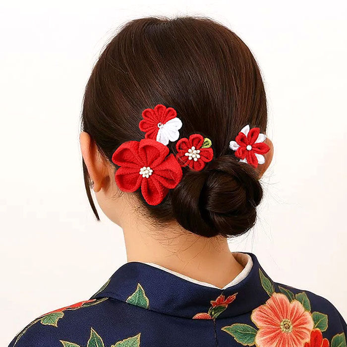 BACKYARD FAMILY「和装 髪飾り 通販 ヘアアクセサリー ヘアアクセ へッドアクセサリー つまみ細工 着物」|その他|