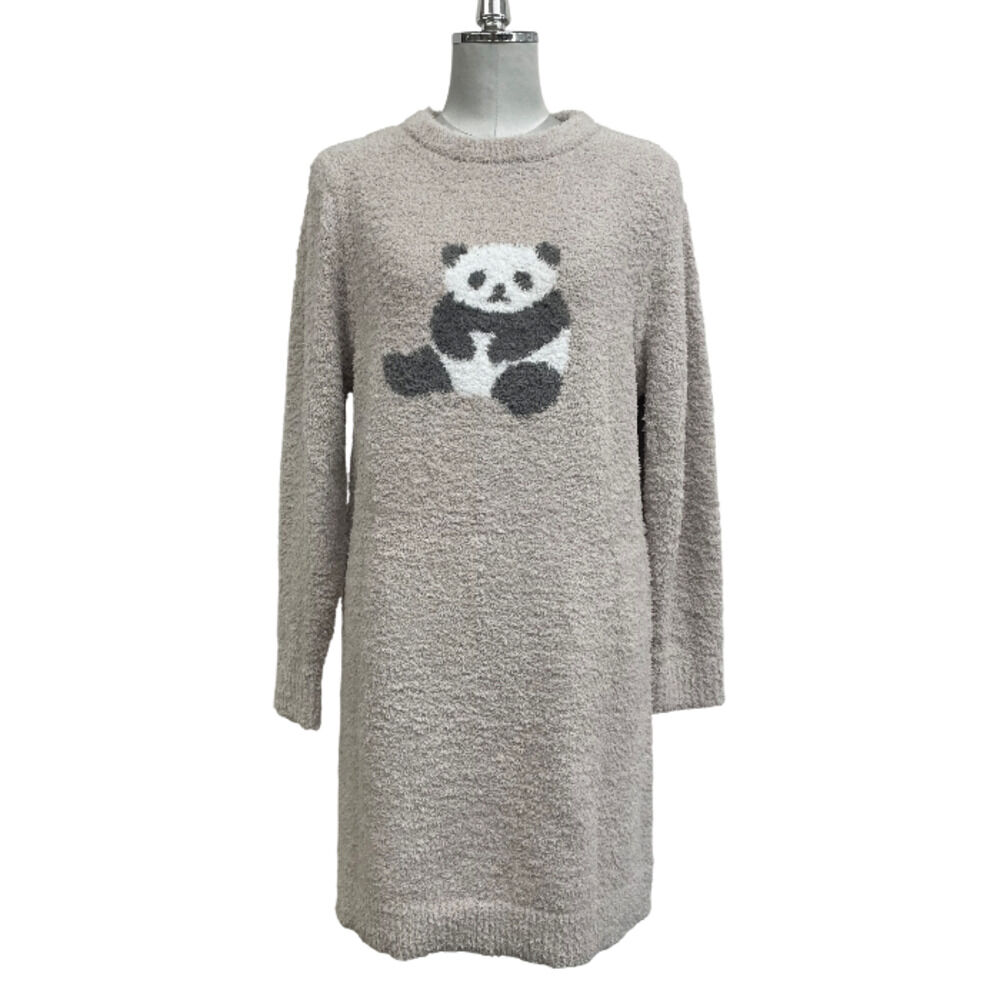 BACKYARD FAMILY「ルームウェア ワンピース 長袖 通販 レディース ルームウエア 部屋着 モール アニマルワンピース」|ワンピース|グレー2