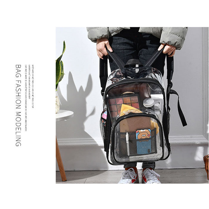 BACKYARD FAMILY「リュックサック クリア 透明 通販 クリアバックパック 透明リュックサック ビニールバックパック」|リュック|