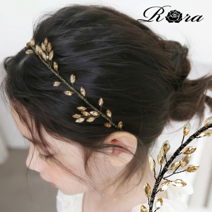 BACKYARD FAMILY「Rora カチューシャ キッズ 通販 ヨシン ゴールド 髪飾り 髪留め 髪どめ ヘアアクセサリー」|その他|